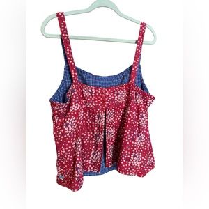 Blues Vintage Reversible Open Back Tank Top Sz XL